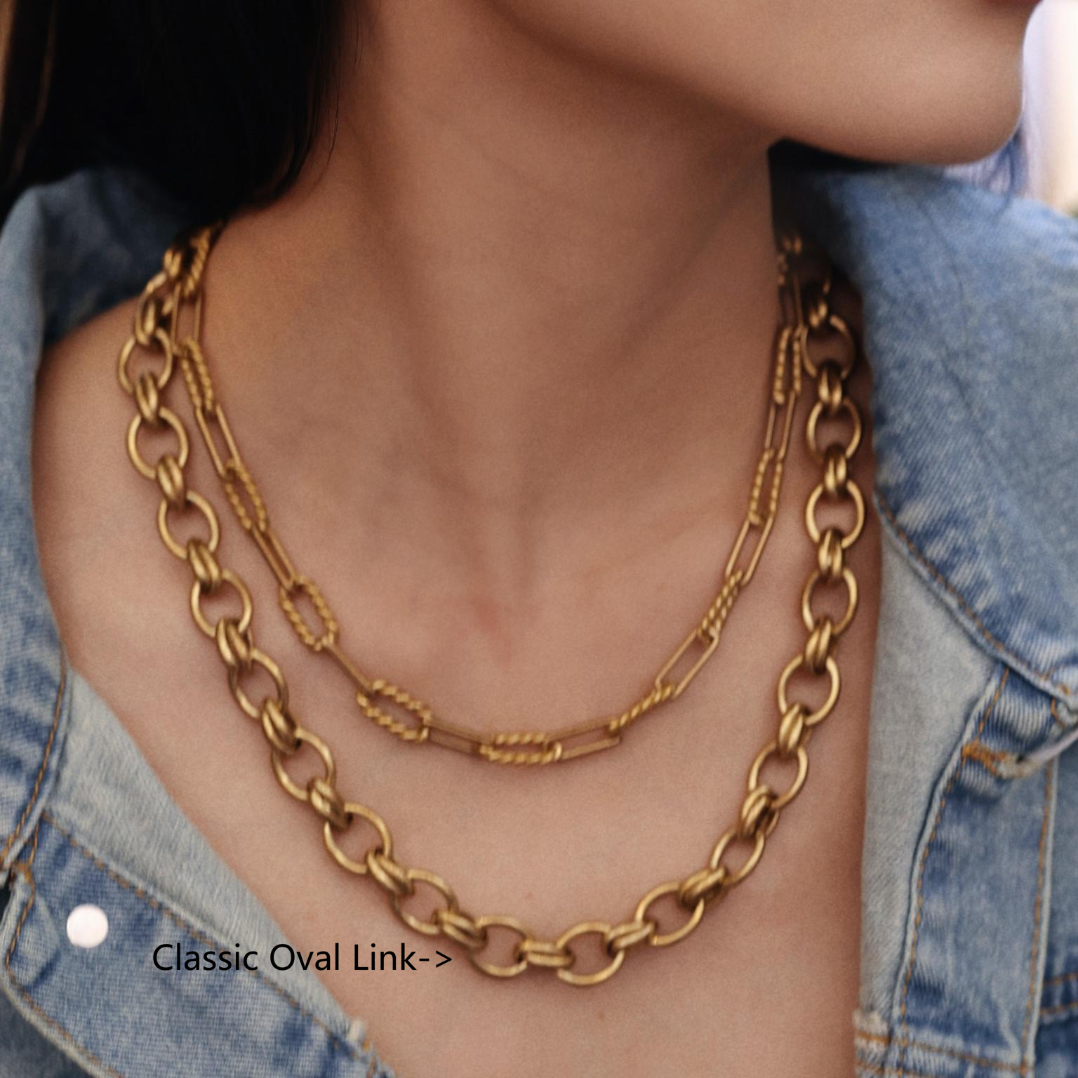 Atelier Brass Chain Necklace Maison YuTang