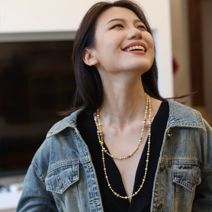Harmonie Layered Pearl Necklace Maison YuTang