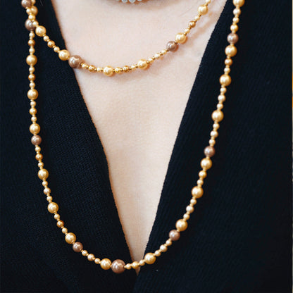 Harmonie Layered Pearl Necklace Maison YuTang