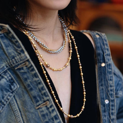 Harmonie Layered Pearl Necklace Maison YuTang
