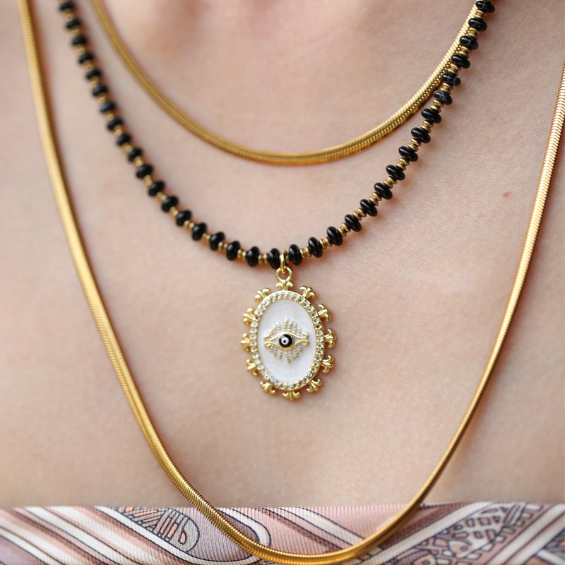 Eclipse Talisman Necklace Set Maison YuTang