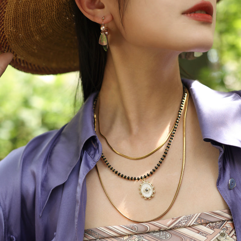 Eclipse Talisman Necklace Set Maison YuTang