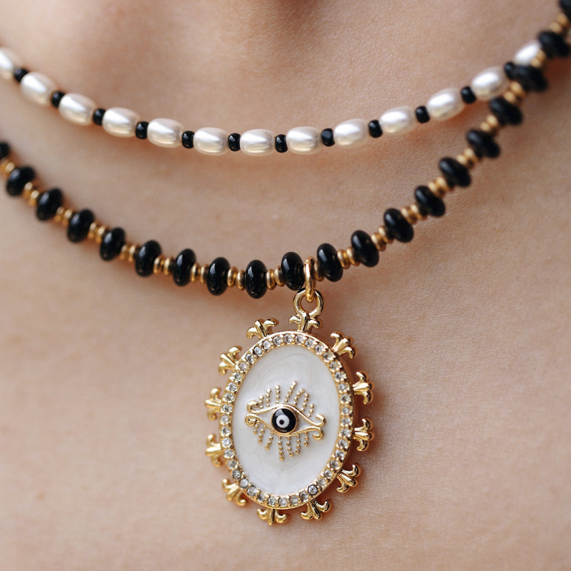 Eclipse Talisman Necklace Set Maison YuTang