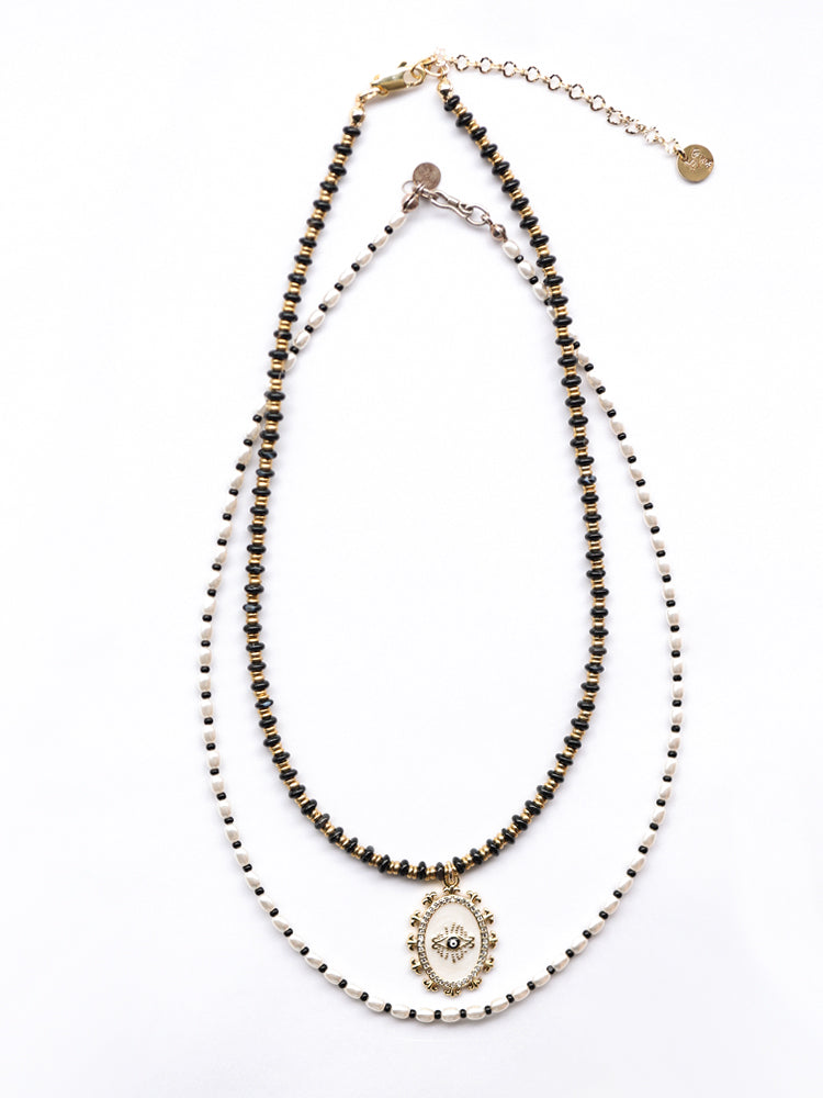Eclipse Talisman Necklace Set Maison YuTang