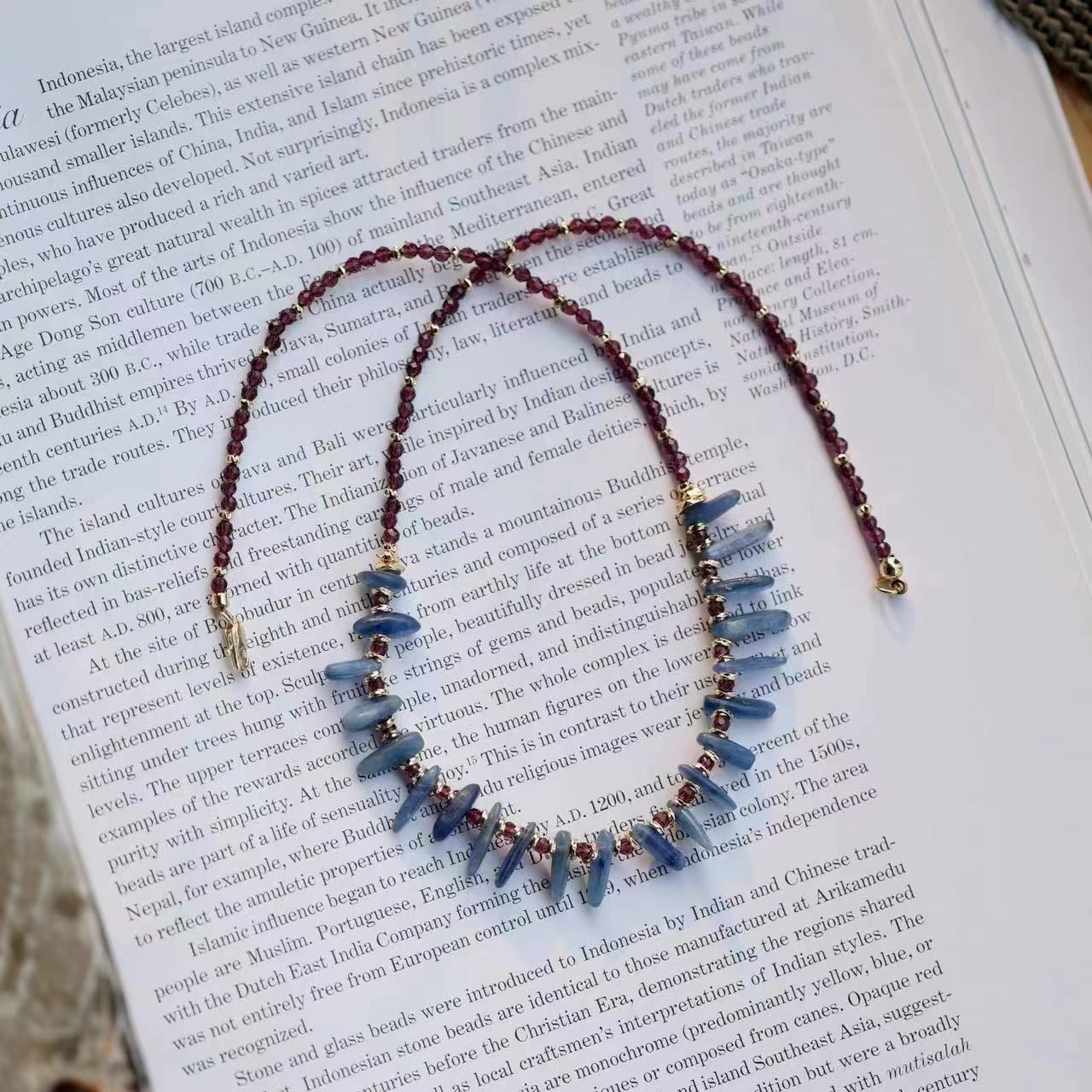 Azure Cascade Necklace Maison YuTang