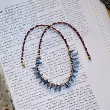 Azure Cascade Necklace Maison YuTang