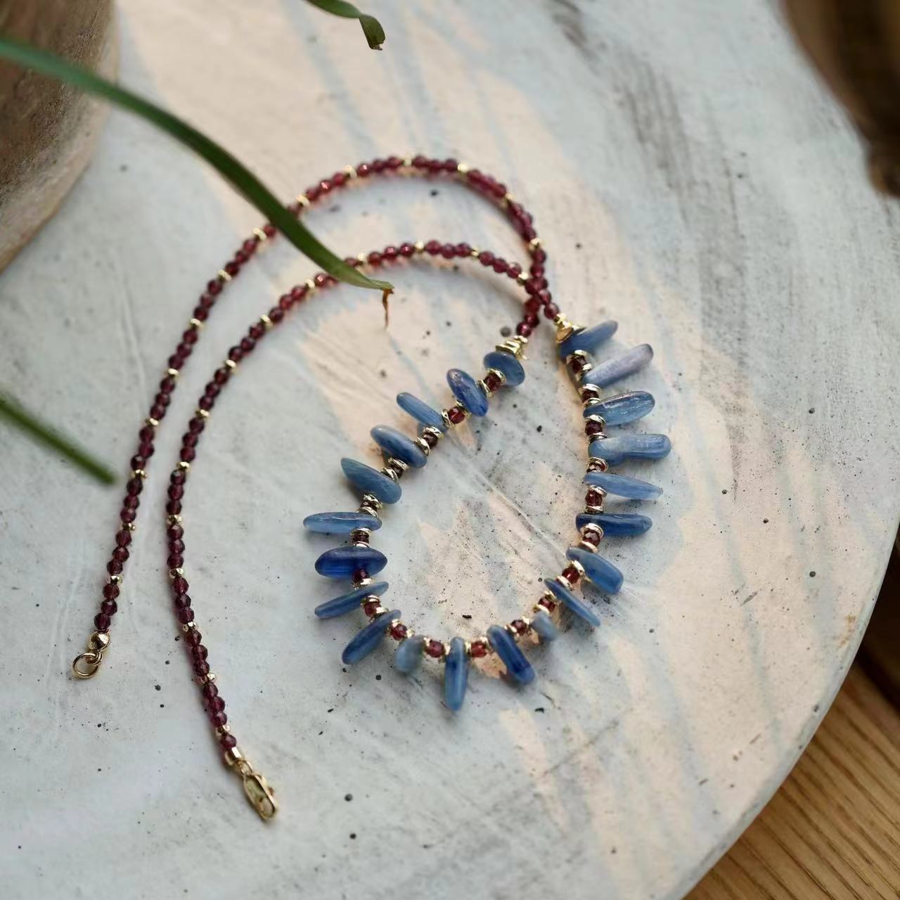 Azure Cascade Necklace Maison YuTang