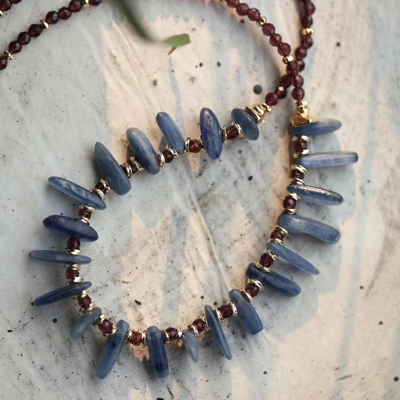 Azure Cascade Necklace Maison YuTang