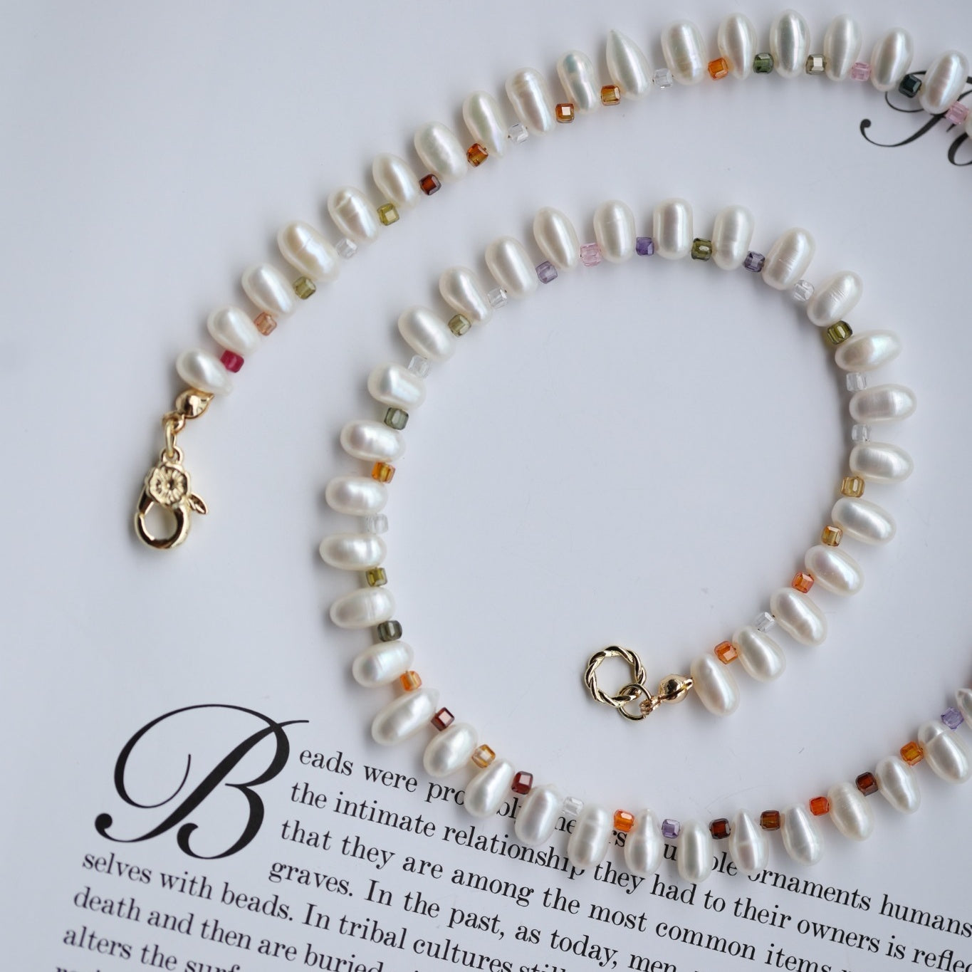 Prism Pearl Necklace Maison YuTang