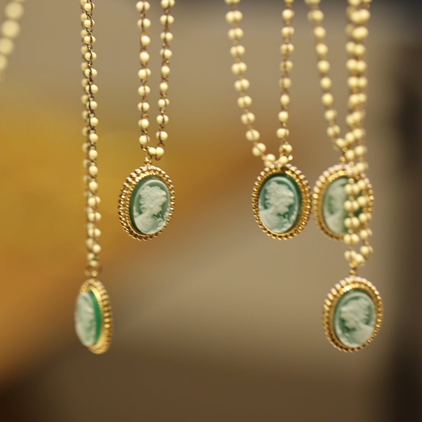 La Verdure Agate Cameo Pendant Maison YuTang