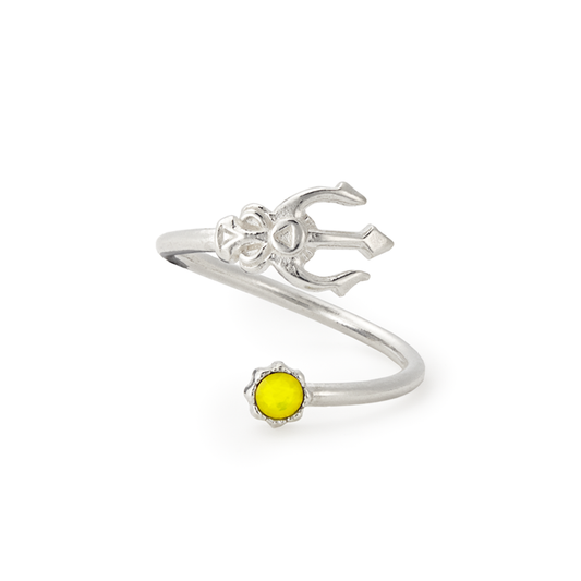 Trident Yellow Stone Wrap Ring ALEX AND ANI