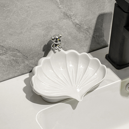Shell Soap Box-No Accessories-Cream-PP-1 piece