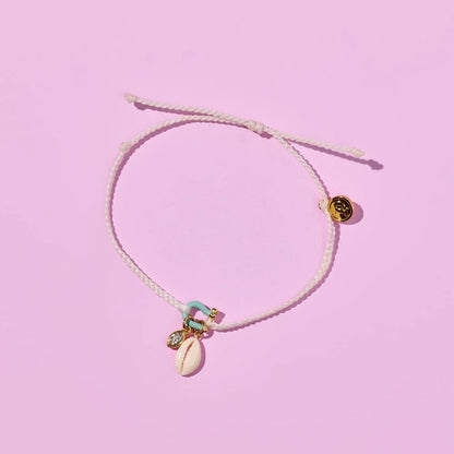 Horseshoe Shell Necklace Colorful Natural Stone Pendant Necklace Bracelet