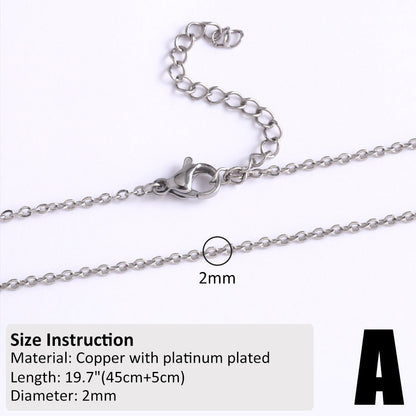 Copper-plated 18k Gold DIY Hip-hop All-match Chain Necklace