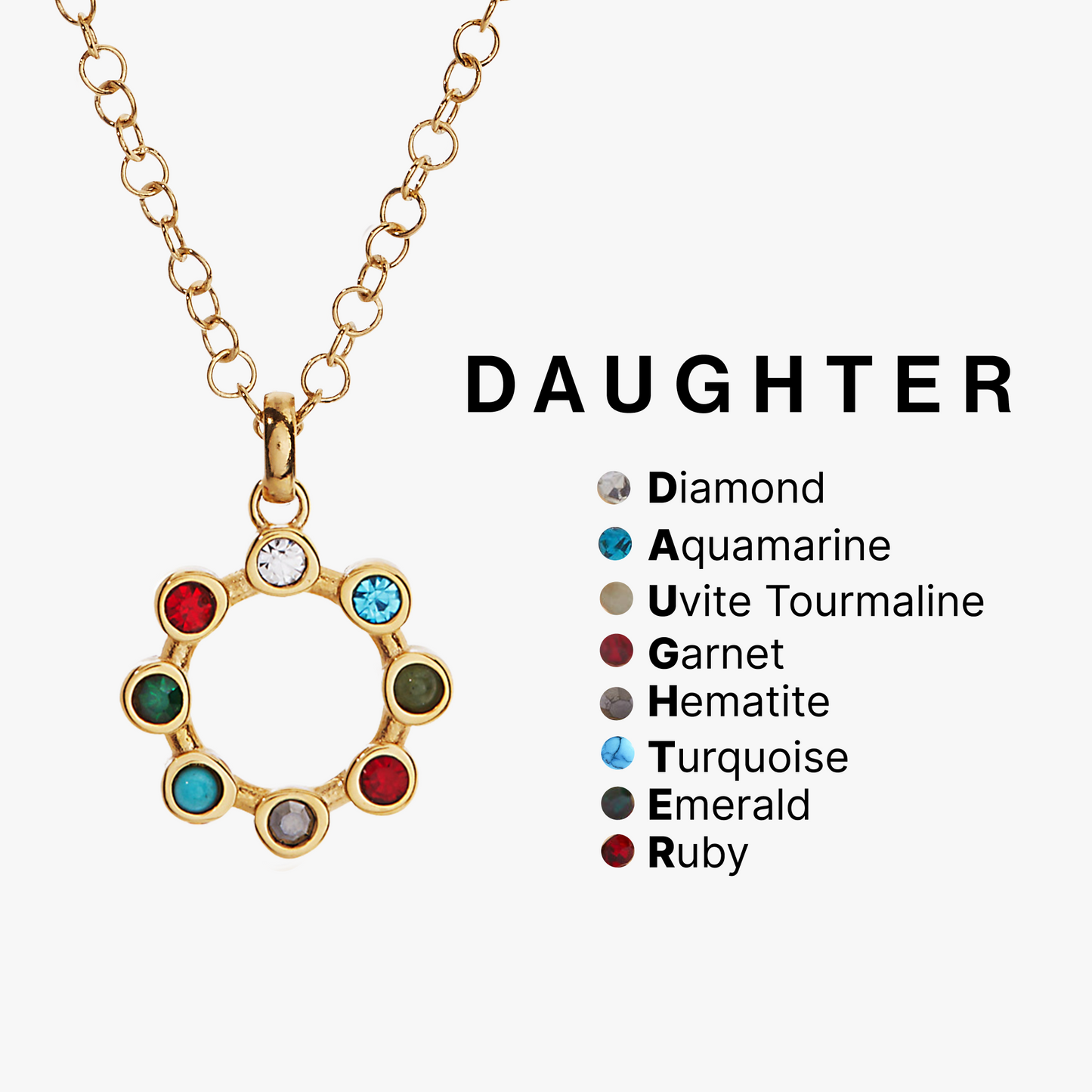 Daughter Hidden Message Acrostic Necklace ALEX AND ANI