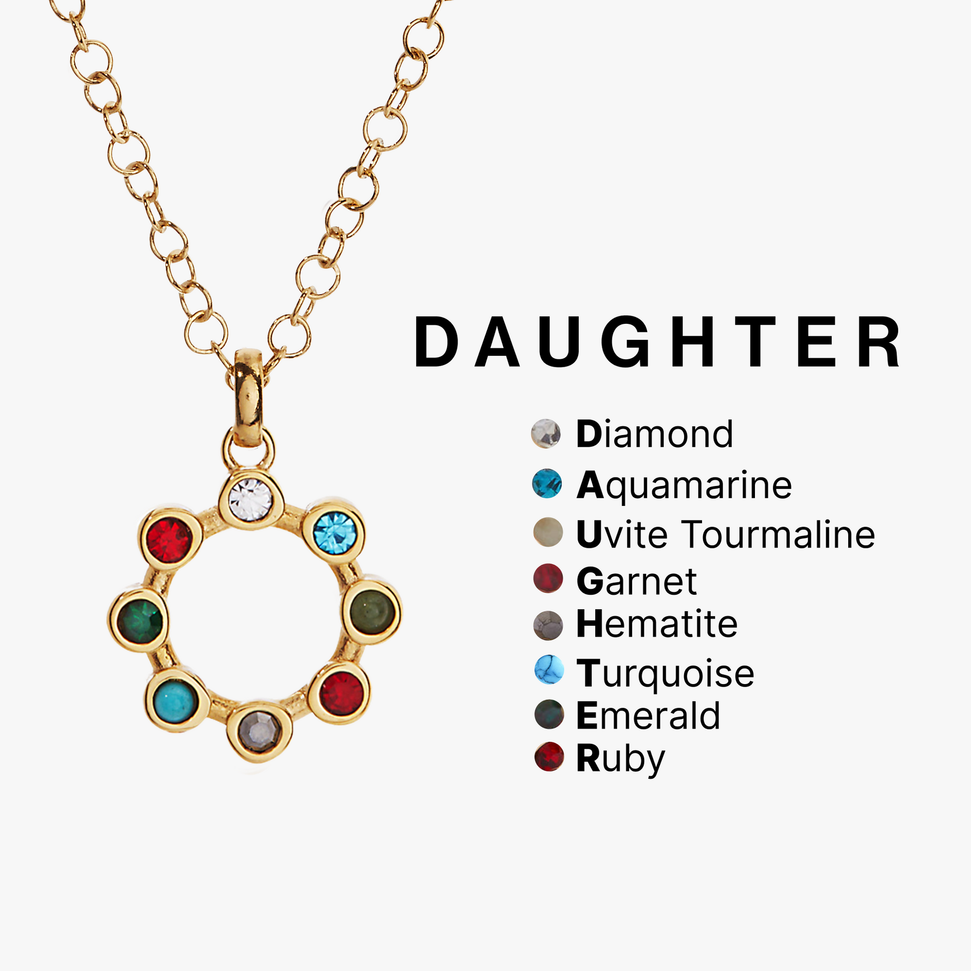 Daughter Hidden Message Acrostic Necklace ALEX AND ANI