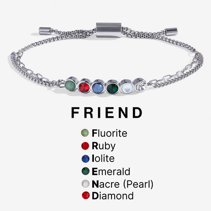 Friend Hidden Message Acrostic Bolo Bracelet ALEX AND ANI