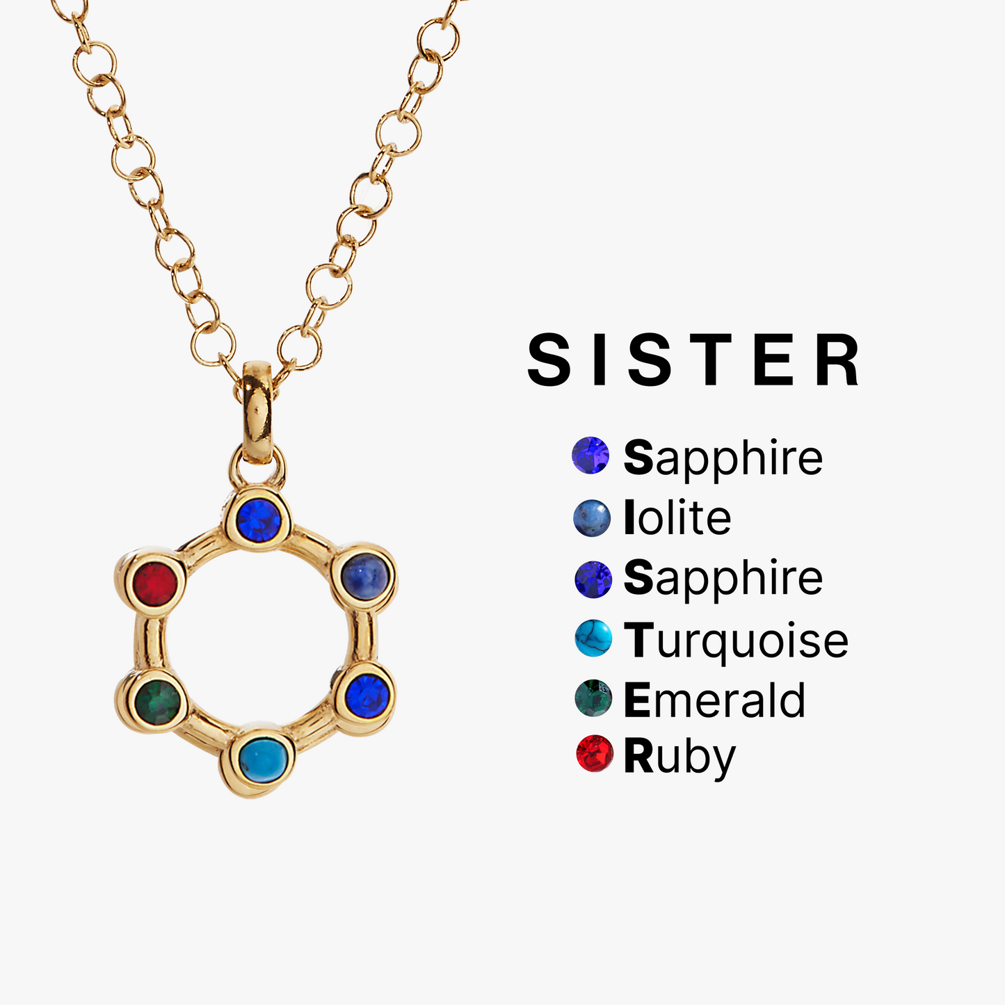 Sister Hidden Message Acrostic Necklace ALEX AND ANI