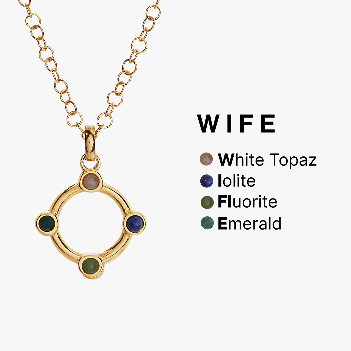 Wife Hidden Message Acrostic Necklace ALEX AND ANI