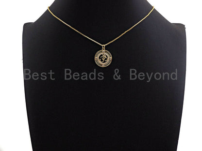 CZ Micro Pave Ohm Sign Charm, Namaste Buddhism Charm, CZ Yoga Charm, 19mm, SKU#Y241