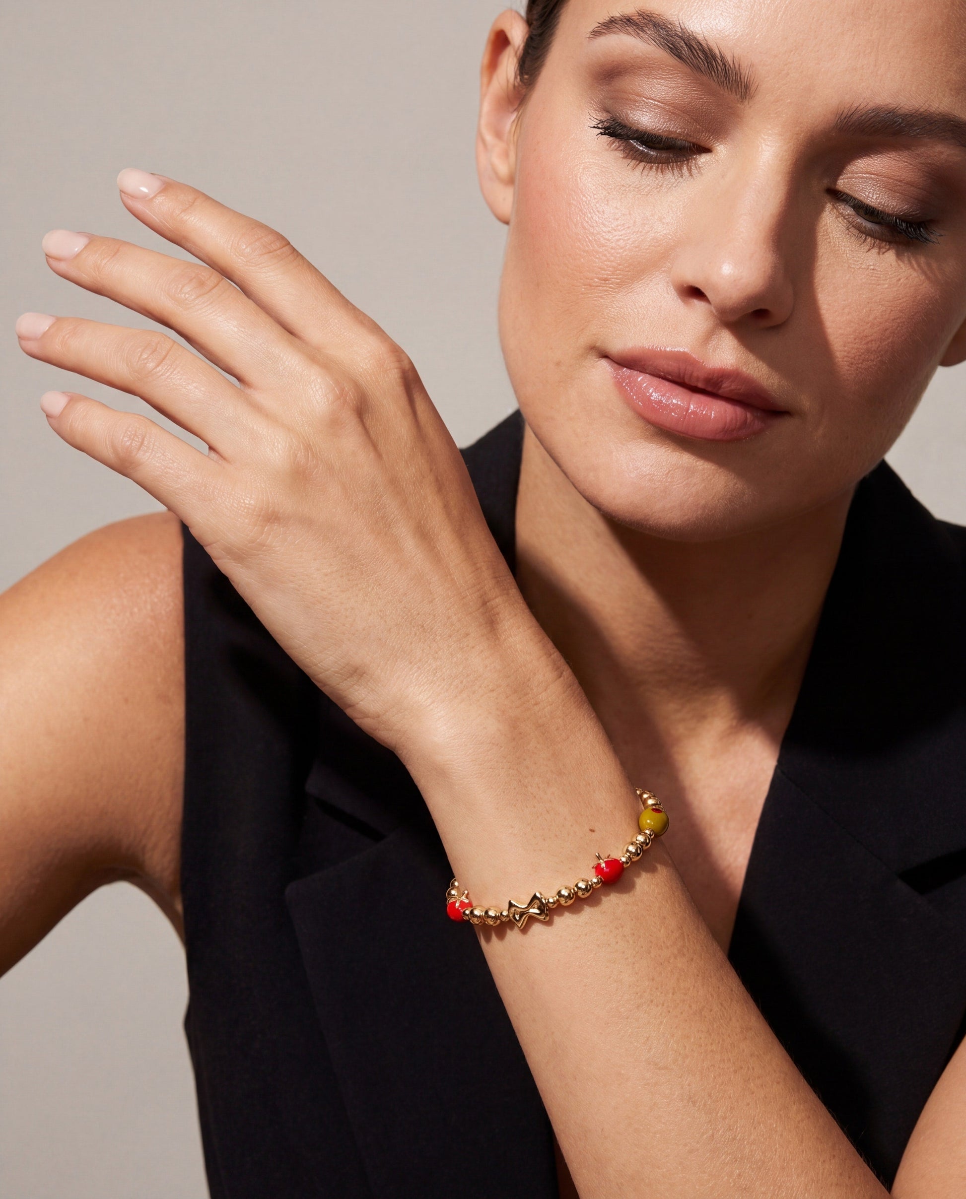 Pasta Girl Beaded Bangle ALEX AND ANI
