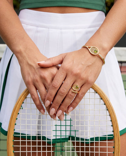 Tennis Racket 'You Are Serving' Wrap Ring ALEX AND ANI
