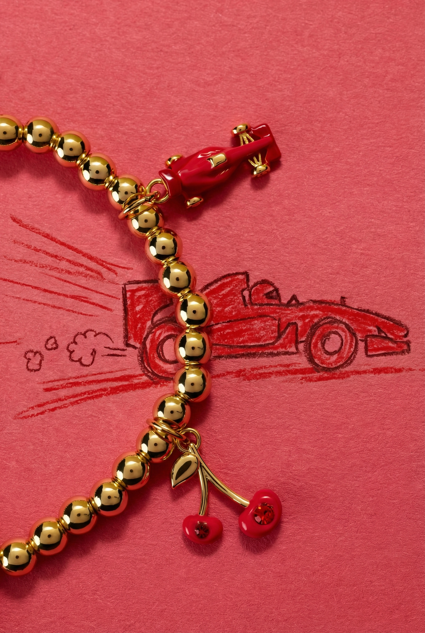 Crayola Fan Favorites Scarlet Charm Stretch Bracelet ALEX AND ANI