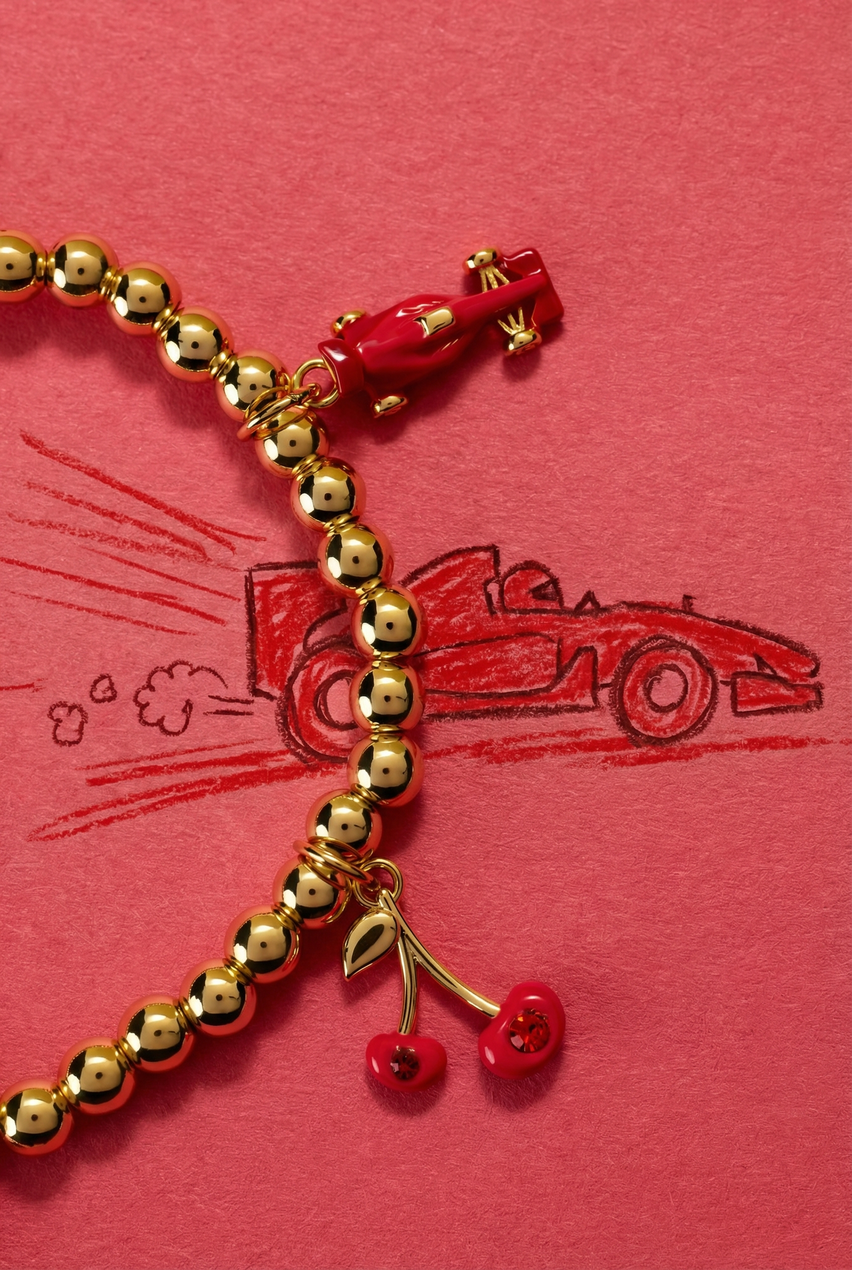Crayola Fan Favorites Scarlet Charm Stretch Bracelet ALEX AND ANI