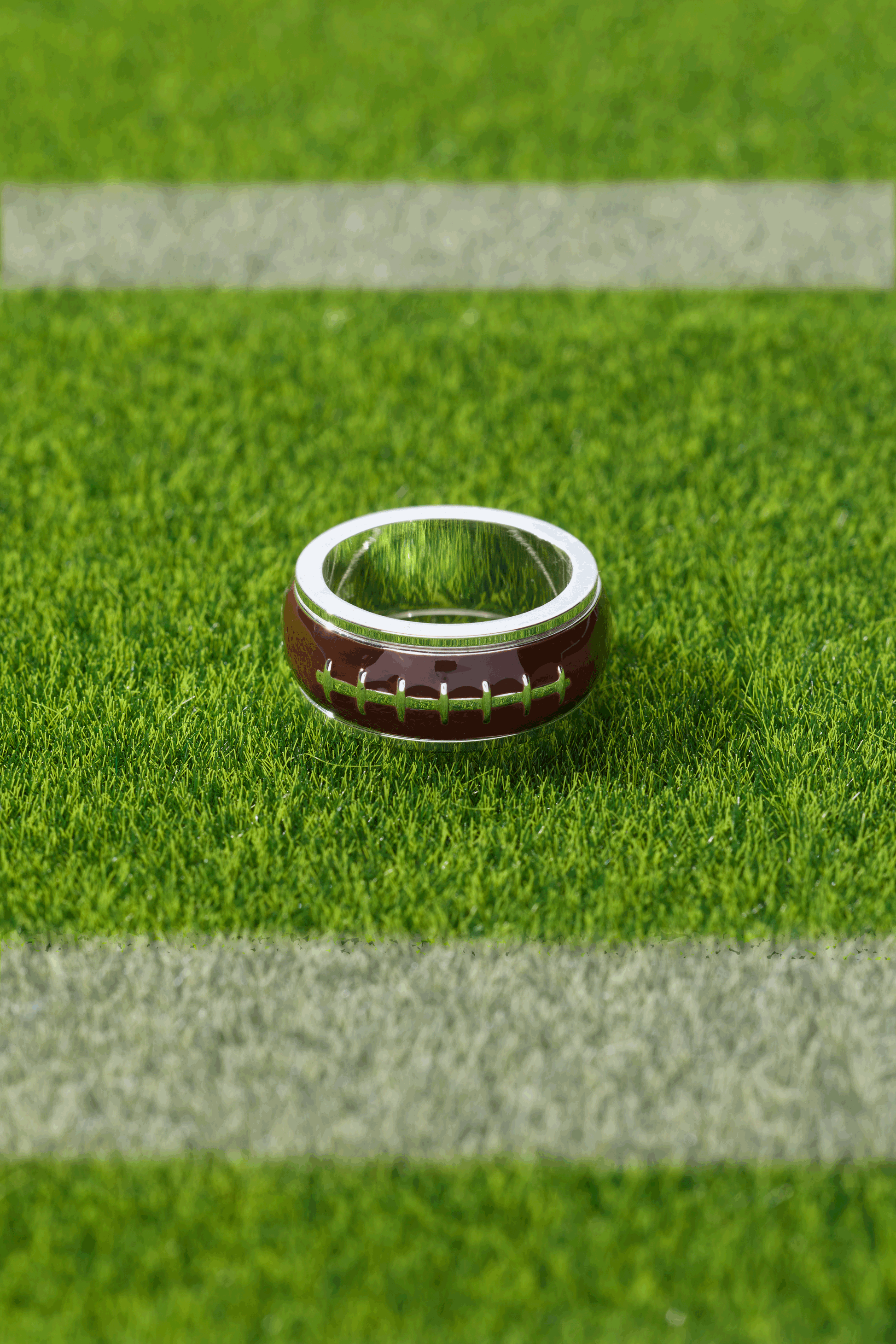 Football Fidget Ring ALEX AND ANI