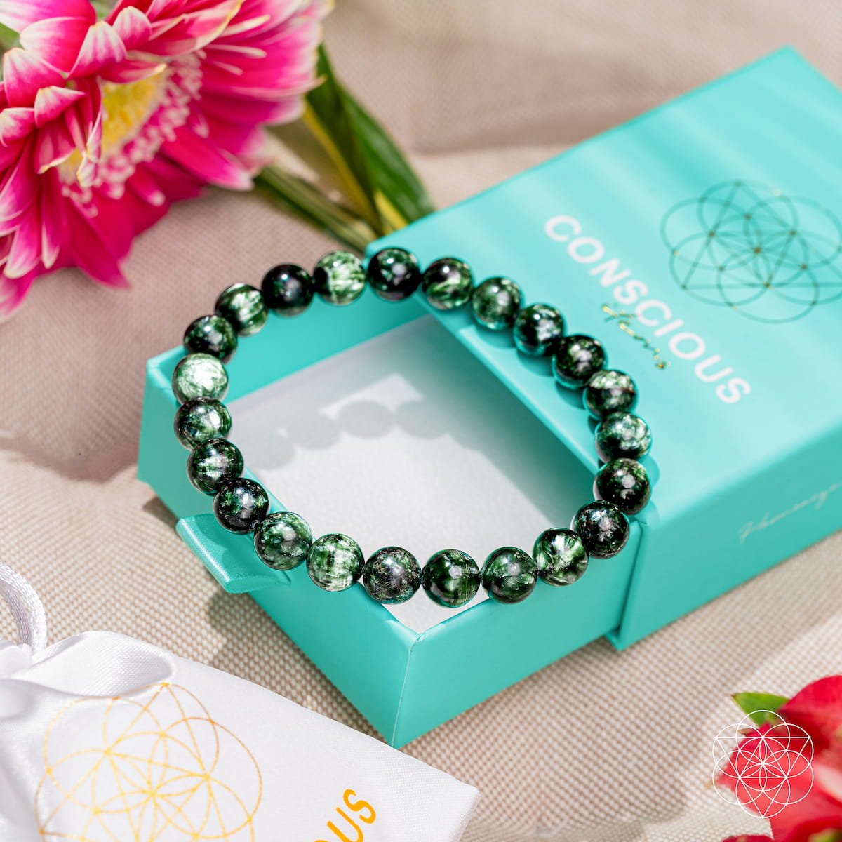 Angel Energy – Rare Seraphinite Bracelet of Transformation Conscious Items