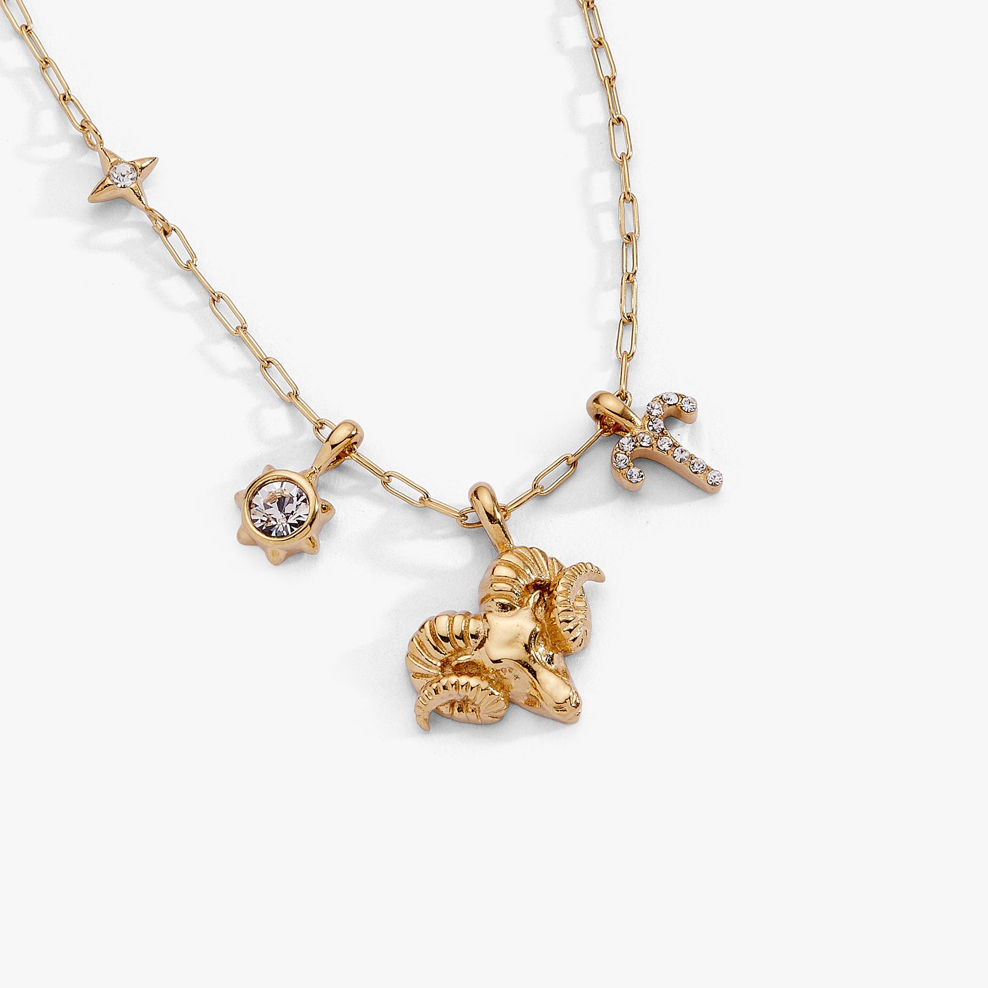 Aries Zodiac Charm Cluster Necklace ALEX AND ANI