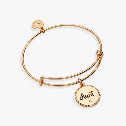 Aunt 'A Trusting Guide Forever By My Side' Charm Bangle ALEX AND ANI