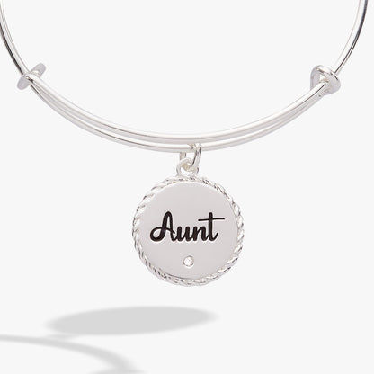 Aunt 'A Trusting Guide Forever By My Side' Charm Bangle ALEX AND ANI