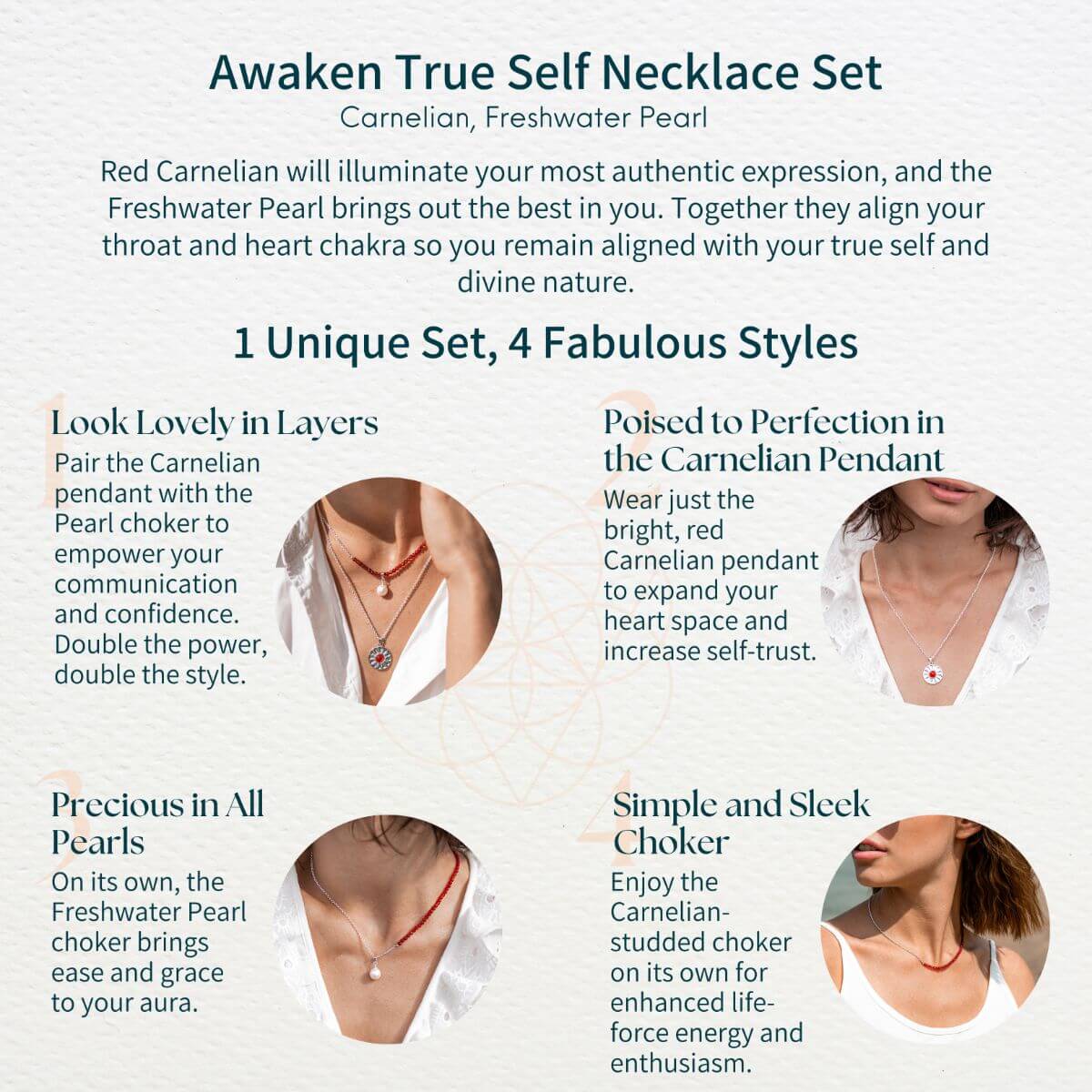 Awaken True Self Necklace Set﻿ Conscious Items