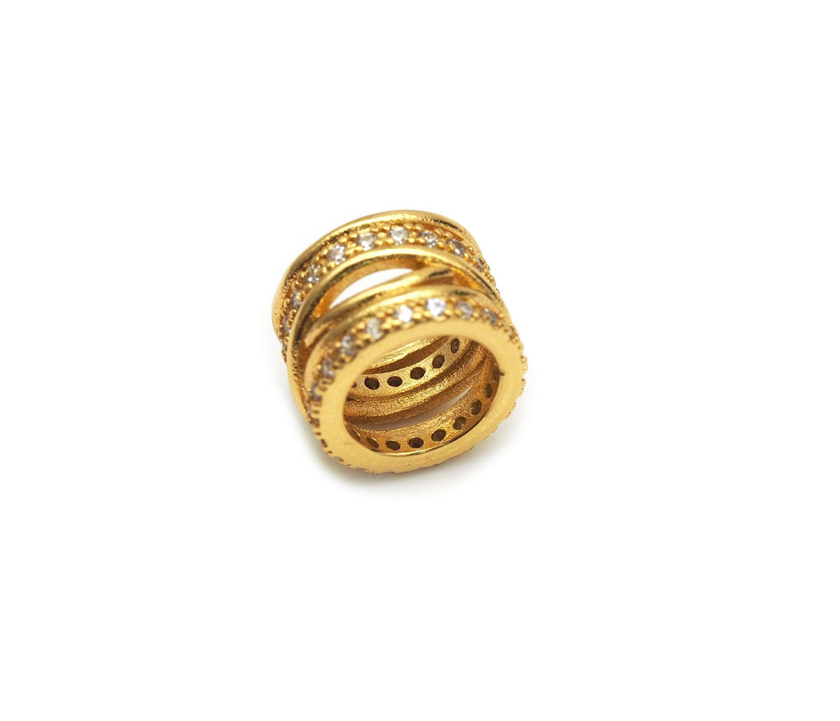 CZ Spacer Beads, Sku#Y621
