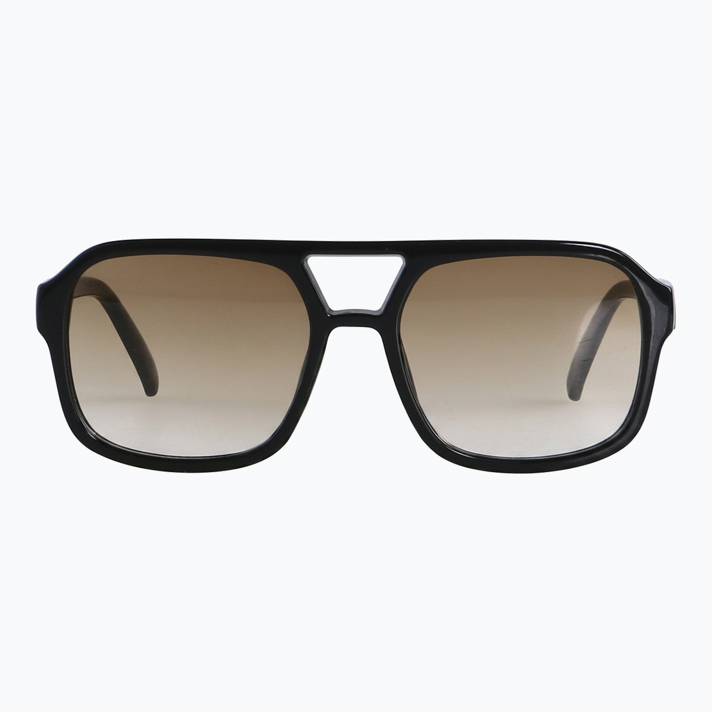 Diplomat Oversized Retro Square Aviator Sunglasses With Gradient Brown Lenses Jaxy Eyewear