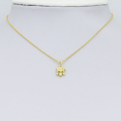 CZ Halloween Skull Charm, Sku#Y667