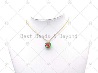 Enamel Watermelon Charm, Sku#Y569