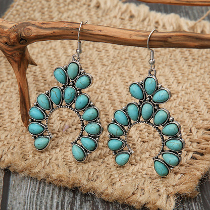 Turquoise Drop Earrings Bumpkin Ranchwear