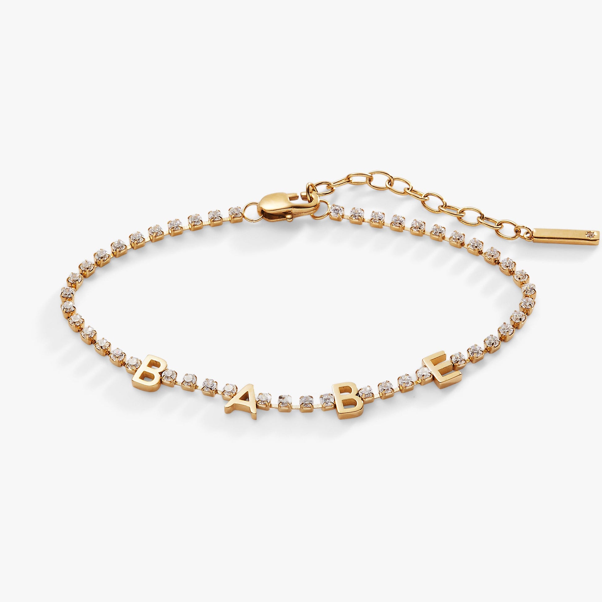 "Babe" Crystal Tennis Bracelet ALEX AND ANI