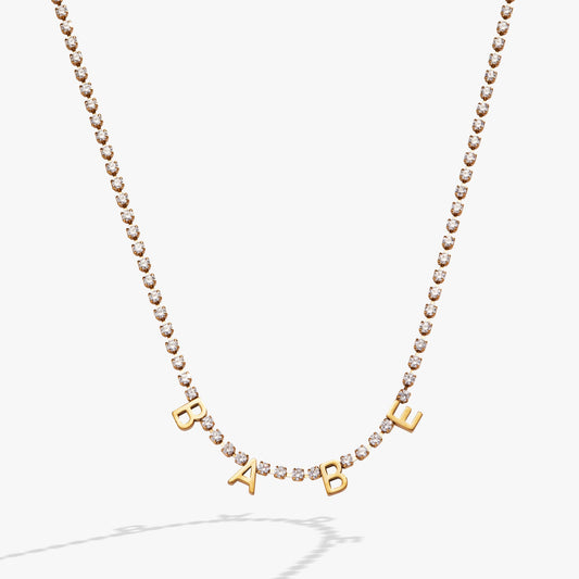 “Babe” Crystal Tennis Necklace ALEX AND ANI