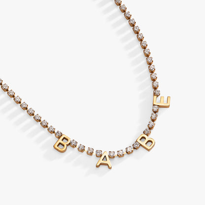 “Babe” Crystal Tennis Necklace ALEX AND ANI