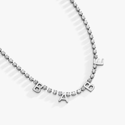 “Babe” Crystal Tennis Necklace ALEX AND ANI
