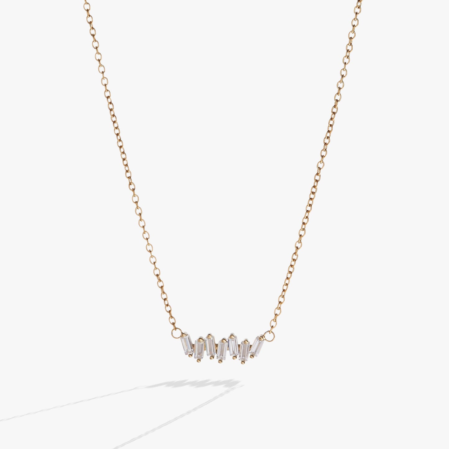 Crystal Baguette Bar Necklace ALEX AND ANI