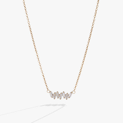 Crystal Baguette Bar Necklace ALEX AND ANI