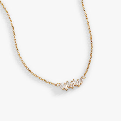Crystal Baguette Bar Necklace ALEX AND ANI