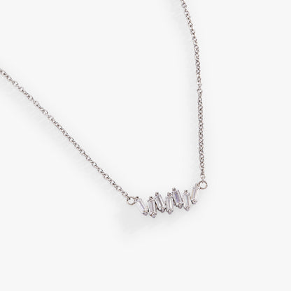 Crystal Baguette Bar Necklace ALEX AND ANI