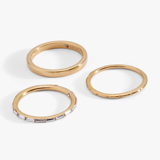 Baguette Stacking Ring Set of 3 ALEX AND ANI