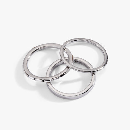 Baguette Stacking Ring Set of 3 ALEX AND ANI