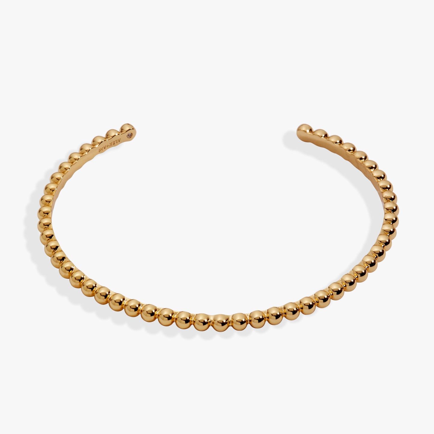 Gold Beaded Cuff Bracelet ALEX AND ANI